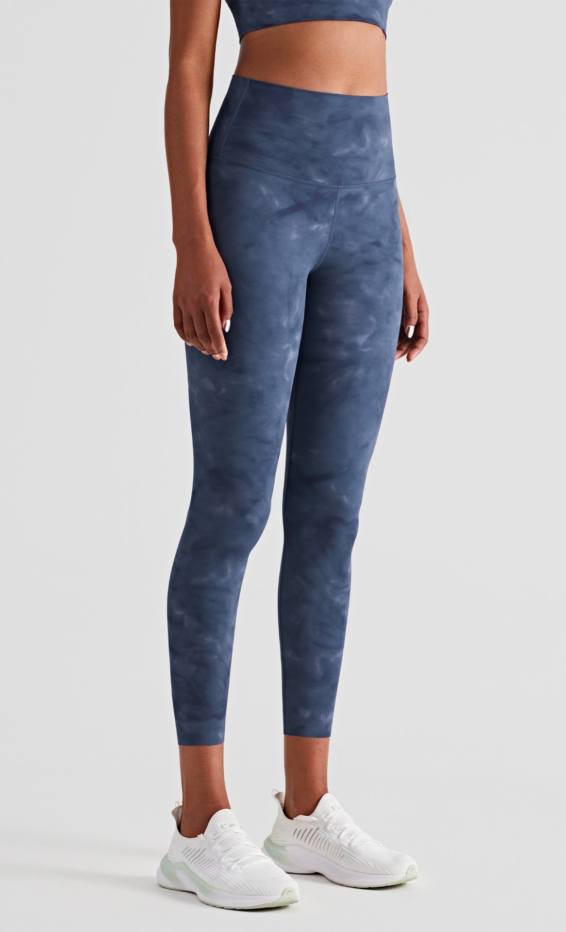 Tie Dye Blue High Rise Leggings