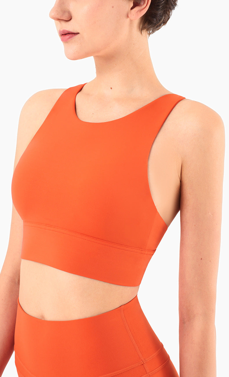 Srappy Crossed Supportive Yoga Bra