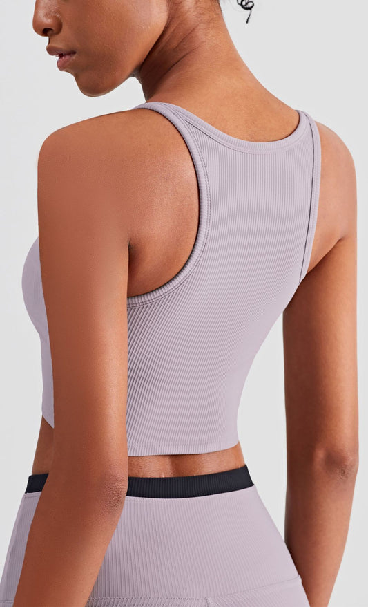 Ribbed Crop Tank Top