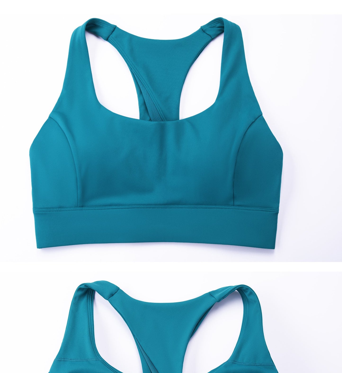 Cross Back Mesh Sports Bra