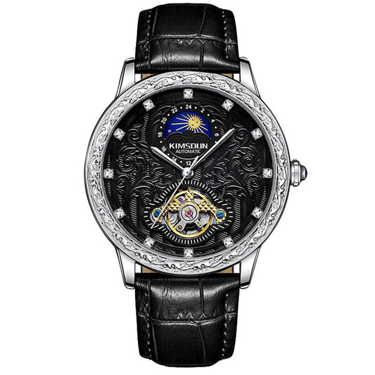 Men's Engraved Automatic Watch