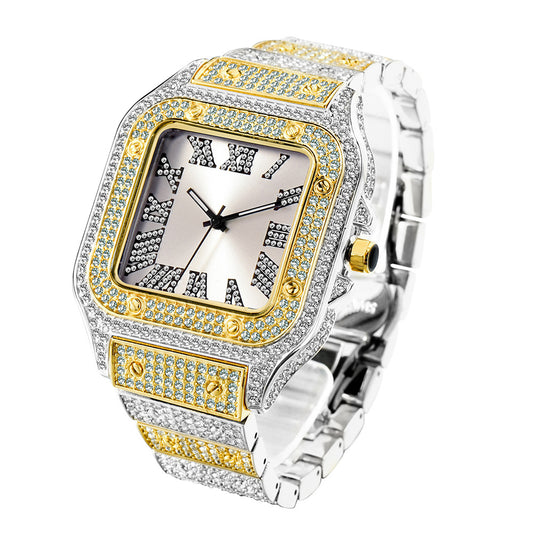 85 Men's Fashion Diamonds Quartz Watch