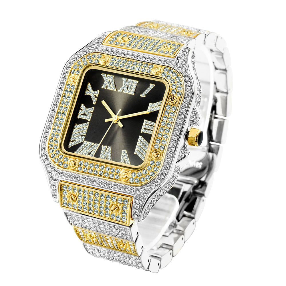 85 Men's Fashion Diamonds Quartz Watch