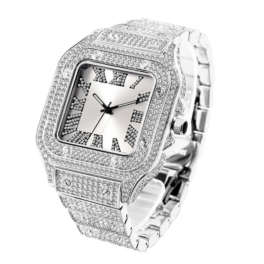 85 Men's Fashion Diamonds Quartz Watch