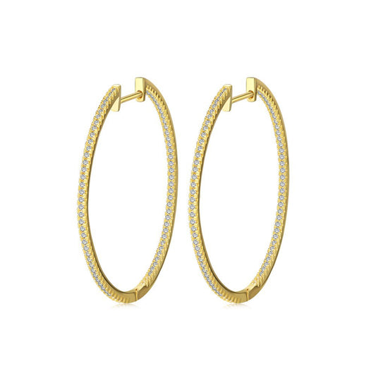 800 Women's Fashion Sterling Silver Hoops