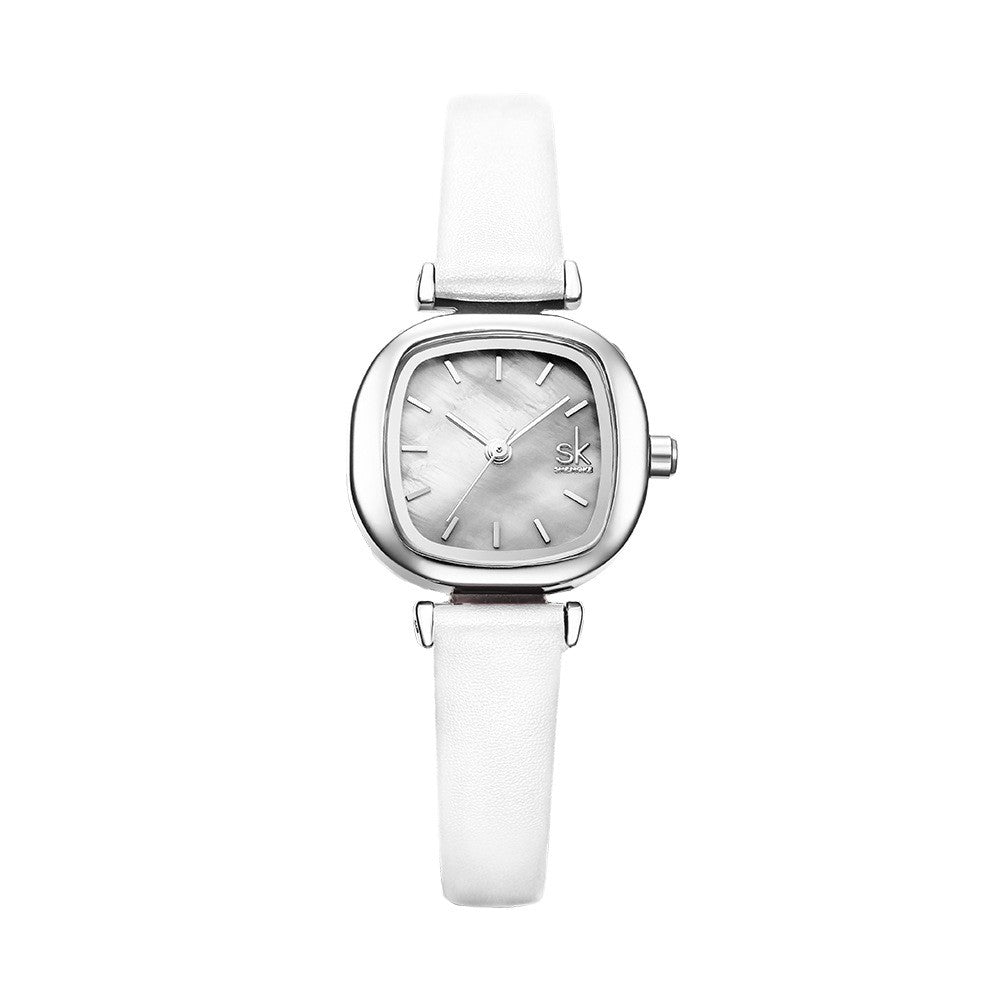 Women's Fashion Mini Quartz Watch With Leather Strap