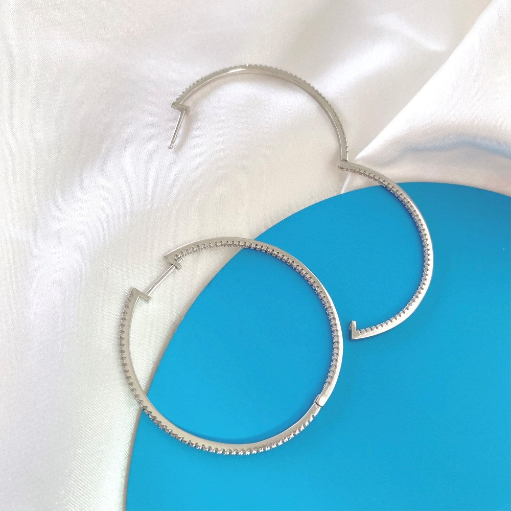 800 Women's Fashion Sterling Silver Hoops