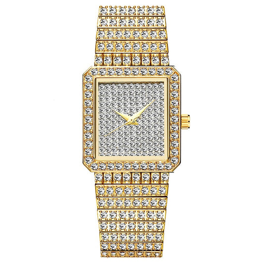 81 Women's Fashion Diamonds Square Quartz Watch