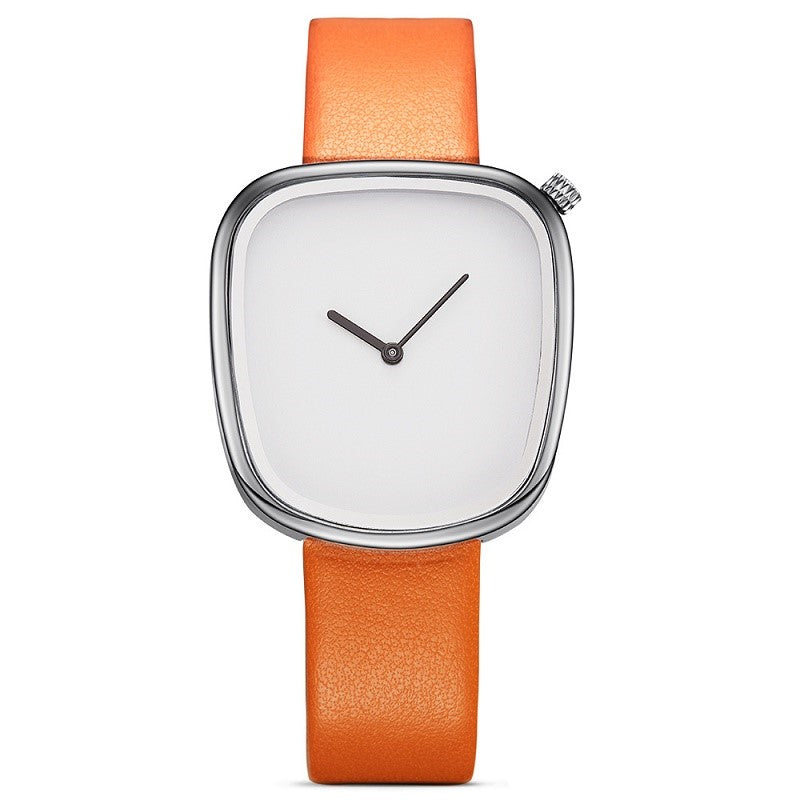 Women's Minimalist Leather Band Quartz Watch